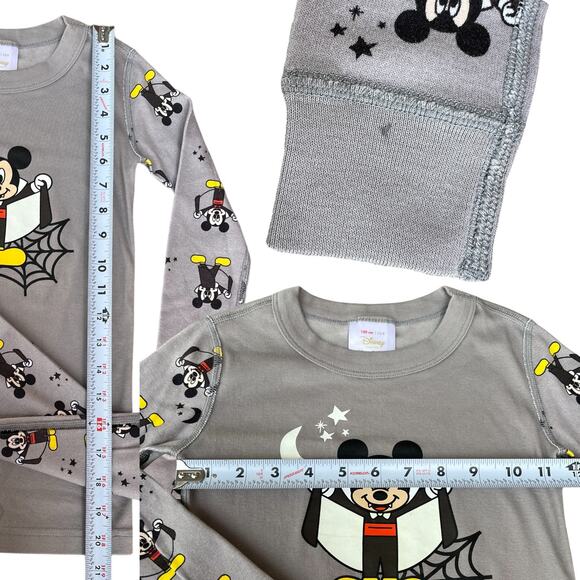 Hanna Andersson x Disney Vampire Mickey Mouse Halloween Pajama Set Kids Sz 8 - Picture 3 of 6